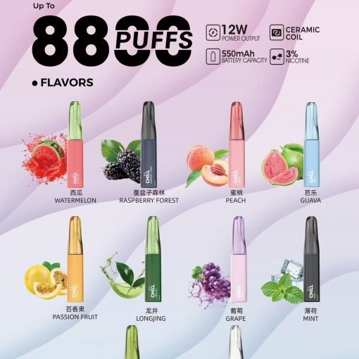 【T倉】CHILL鴨嘴獸 8800口puffs /拋棄式一次性電子煙 始祖鳥 買十送一~